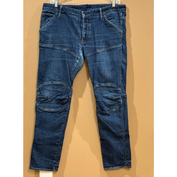 G STAR Raw Jeans Mens 5620 Deconstructed 3D Low Tapered 40x32 Stretch JNCO Style - Picture 1 of 11